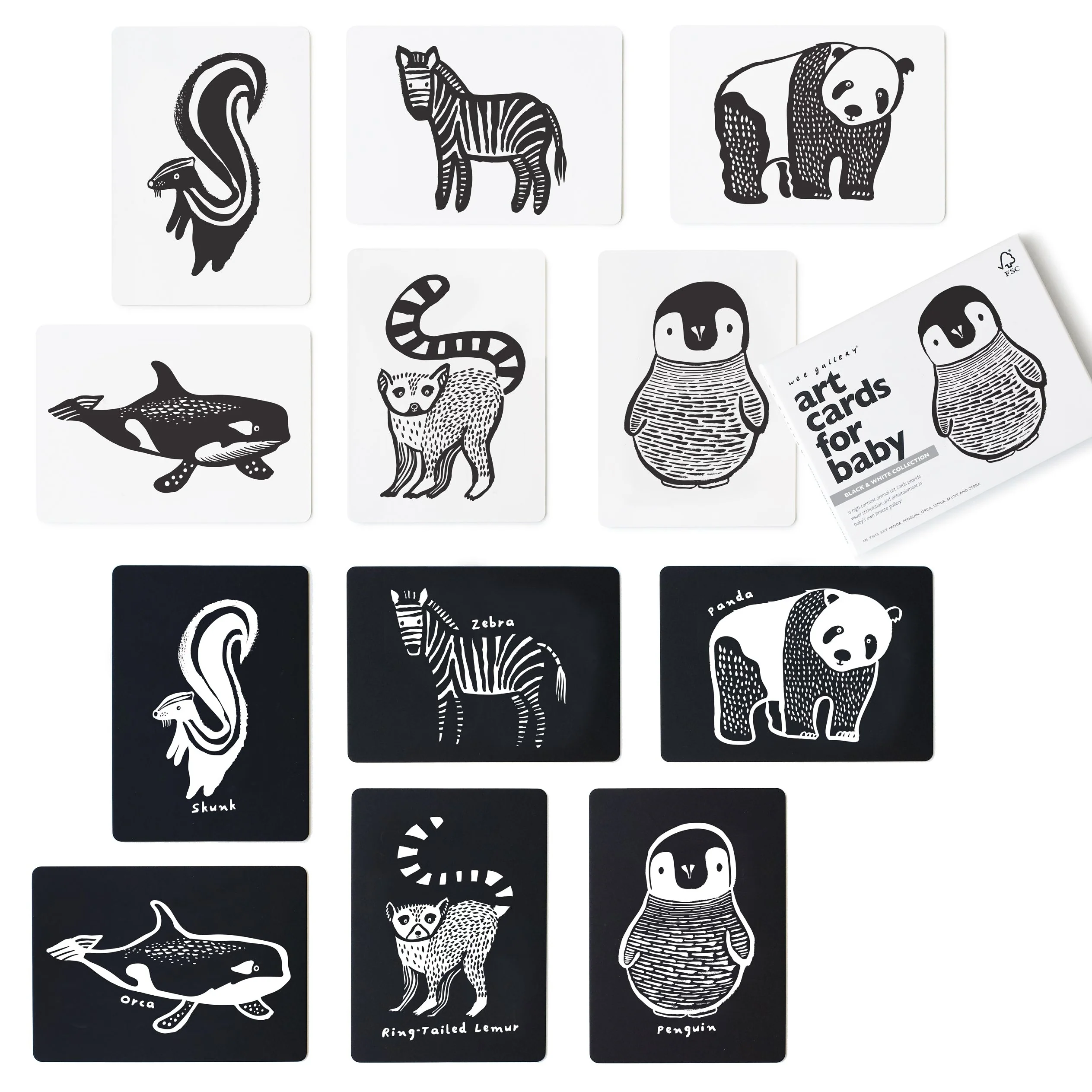 Baby | Black and White Art Cards - Image 4