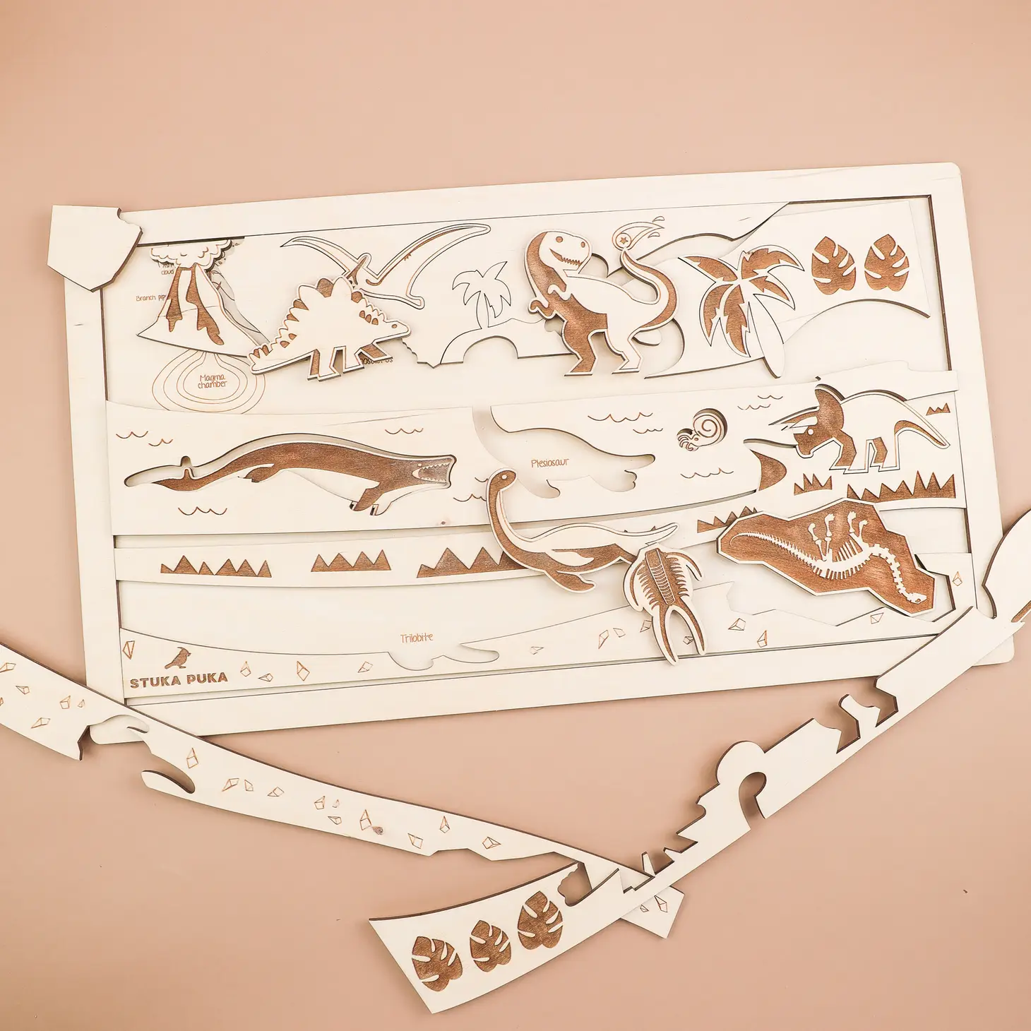 Dino World Wooden Puzzle - Image 3