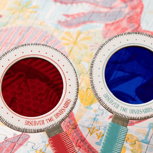 Londji Puzzle - Discover the Dinosaurs (200 pcs) - Magic Glasses - Image 9