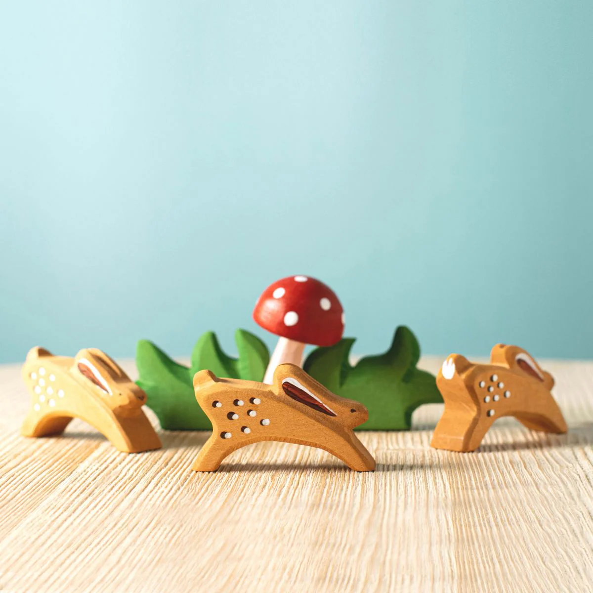 Rabbits and Mushroom Play Set - Image 3