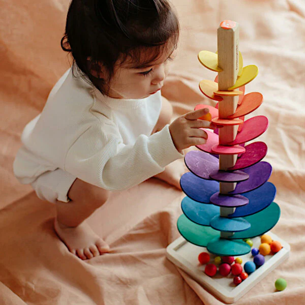 GRÜNSPECHT Rainbow Musical Sound Marble Tree - Large 28" - Image 5