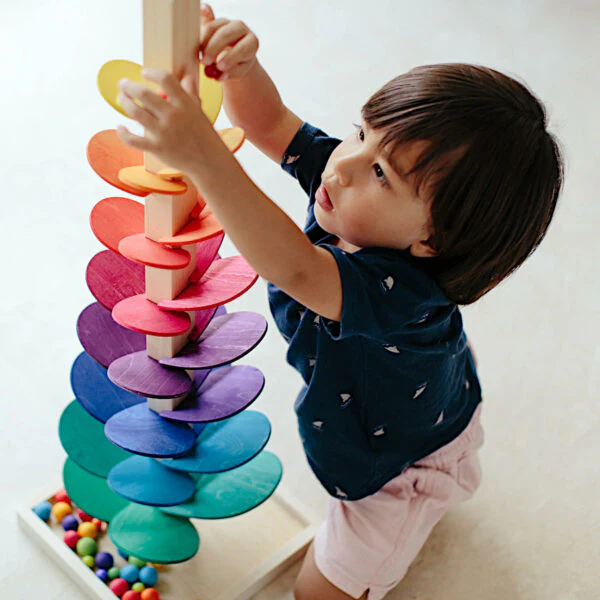 GRÜNSPECHT Rainbow Musical Sound Marble Tree - Large 28" - Image 6