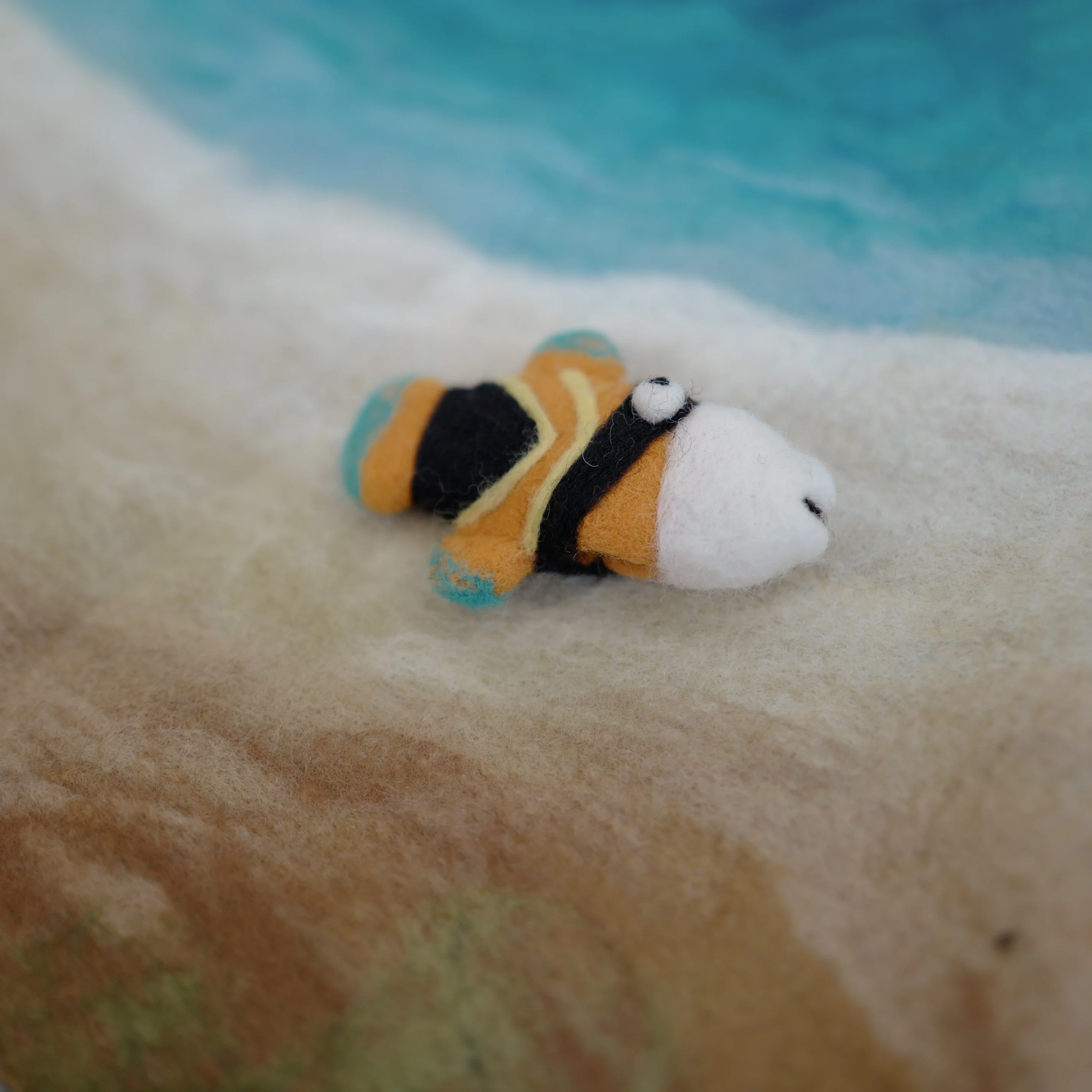Reef Triggerfish Puppet, Felt Toy, Felt Tropical Fish | Felt Finger Puppet - Image 3