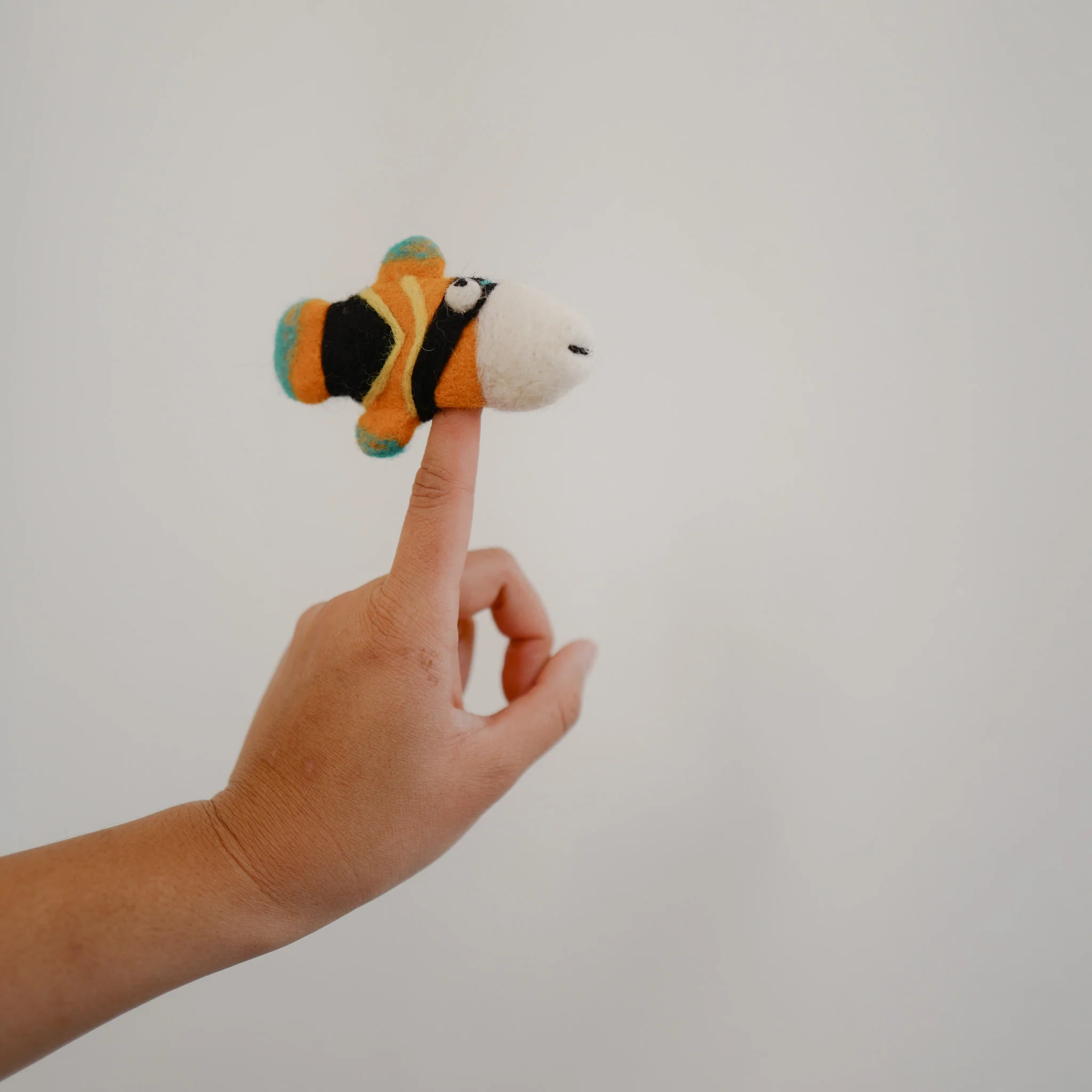 Reef Triggerfish Puppet, Felt Toy, Felt Tropical Fish | Felt Finger Puppet - Image 5