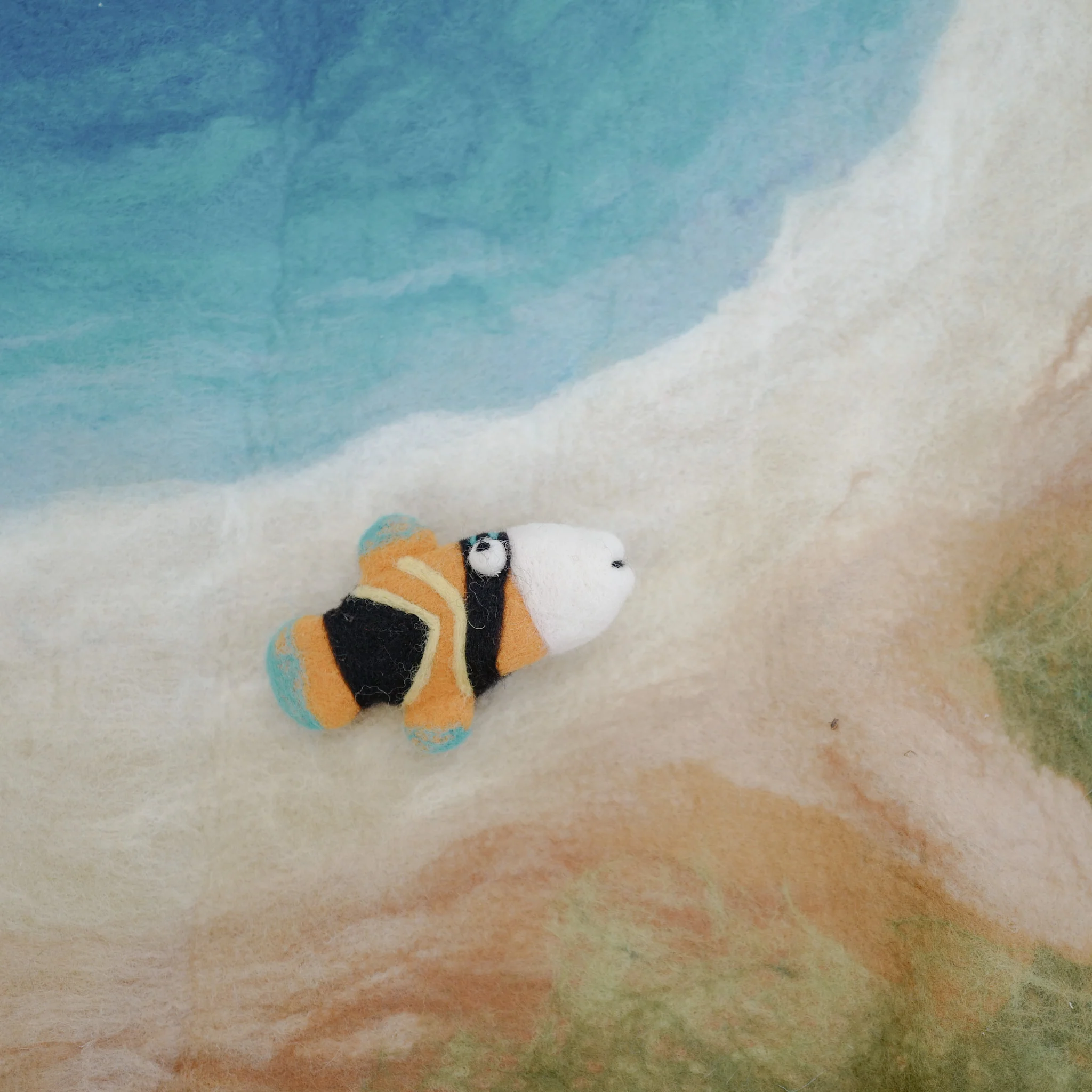 Reef Triggerfish Puppet, Felt Toy, Felt Tropical Fish | Felt Finger Puppet - Image 6