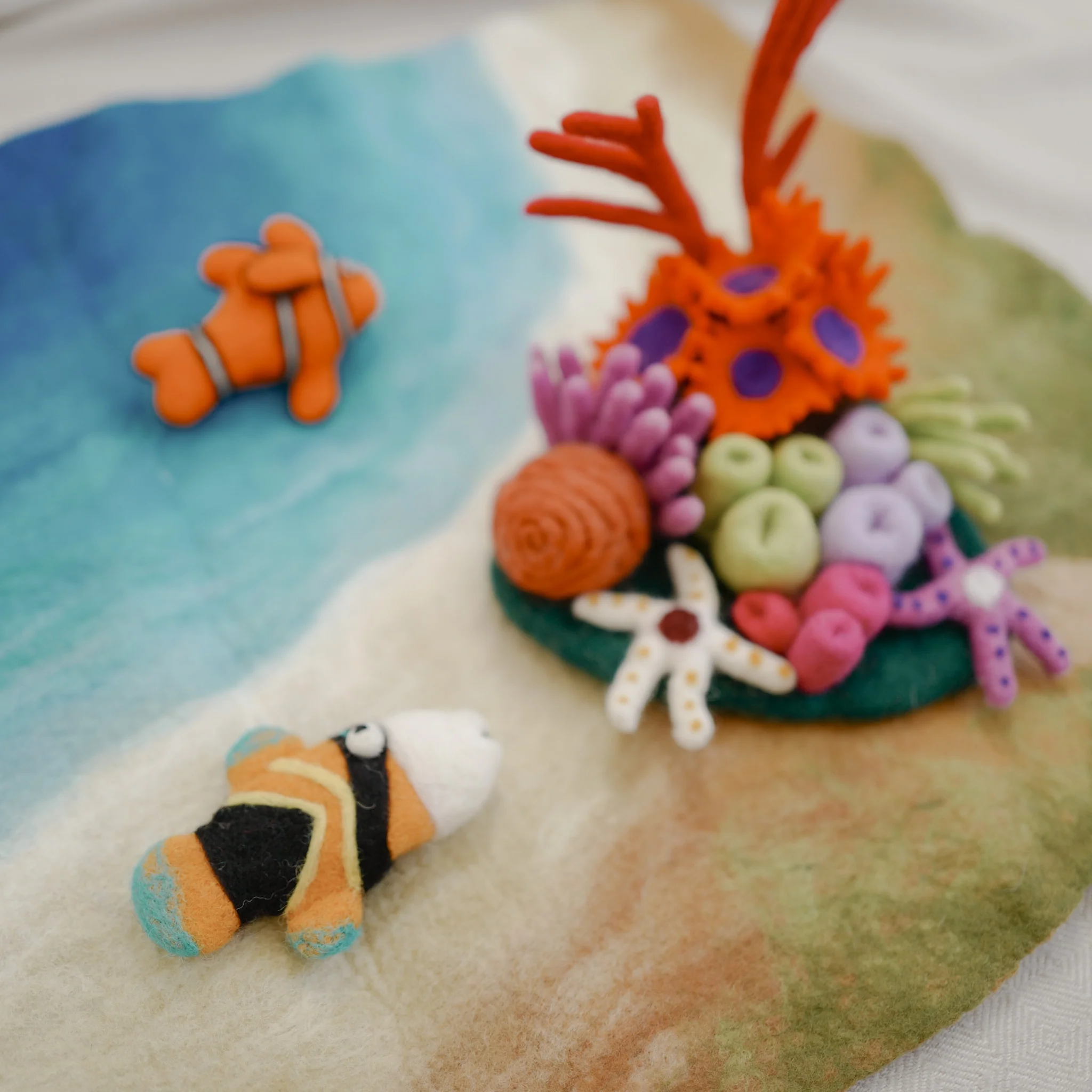 Reef Triggerfish Puppet, Felt Toy, Felt Tropical Fish | Felt Finger Puppet - Image 7