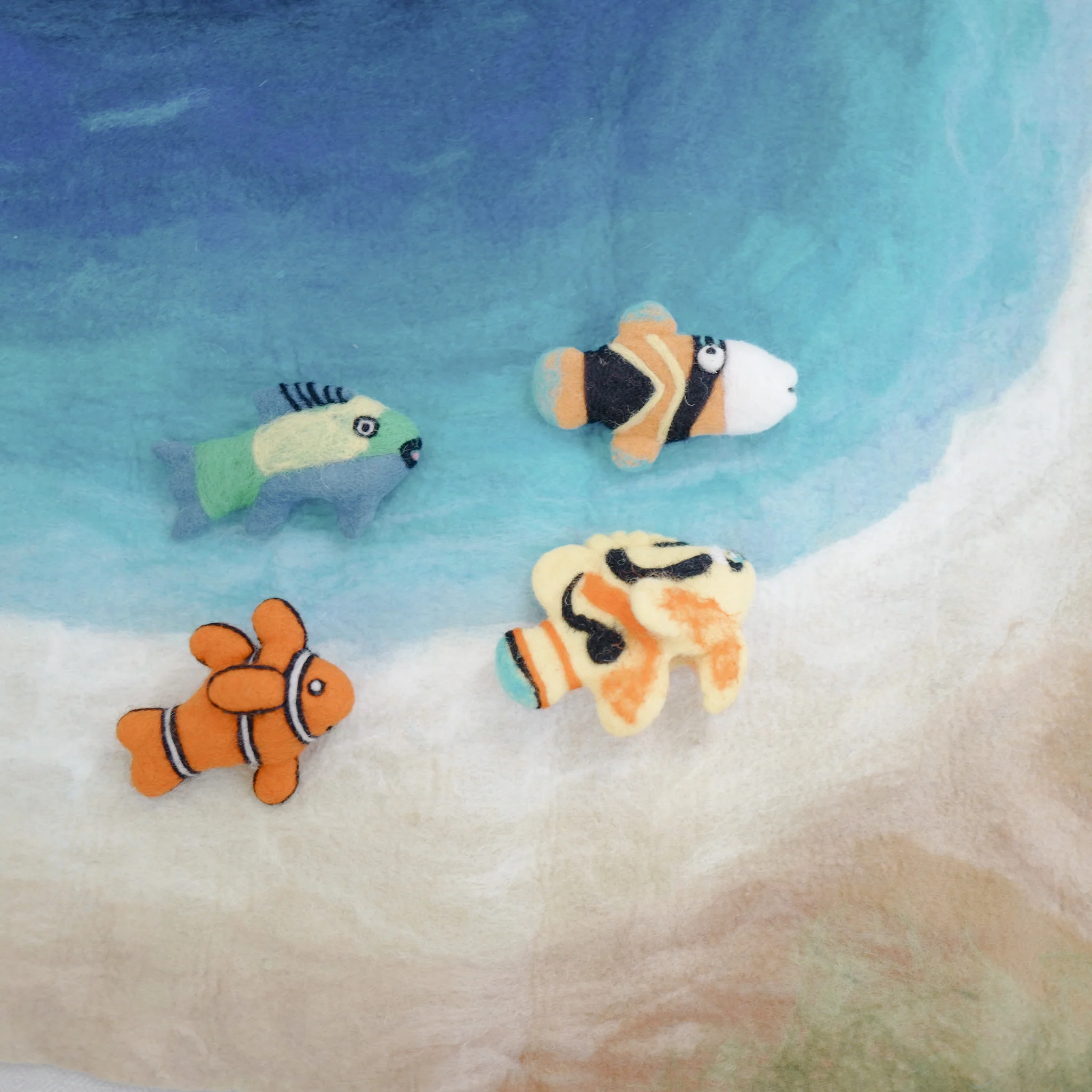 Reef Triggerfish Puppet, Felt Toy, Felt Tropical Fish | Felt Finger Puppet - Image 8