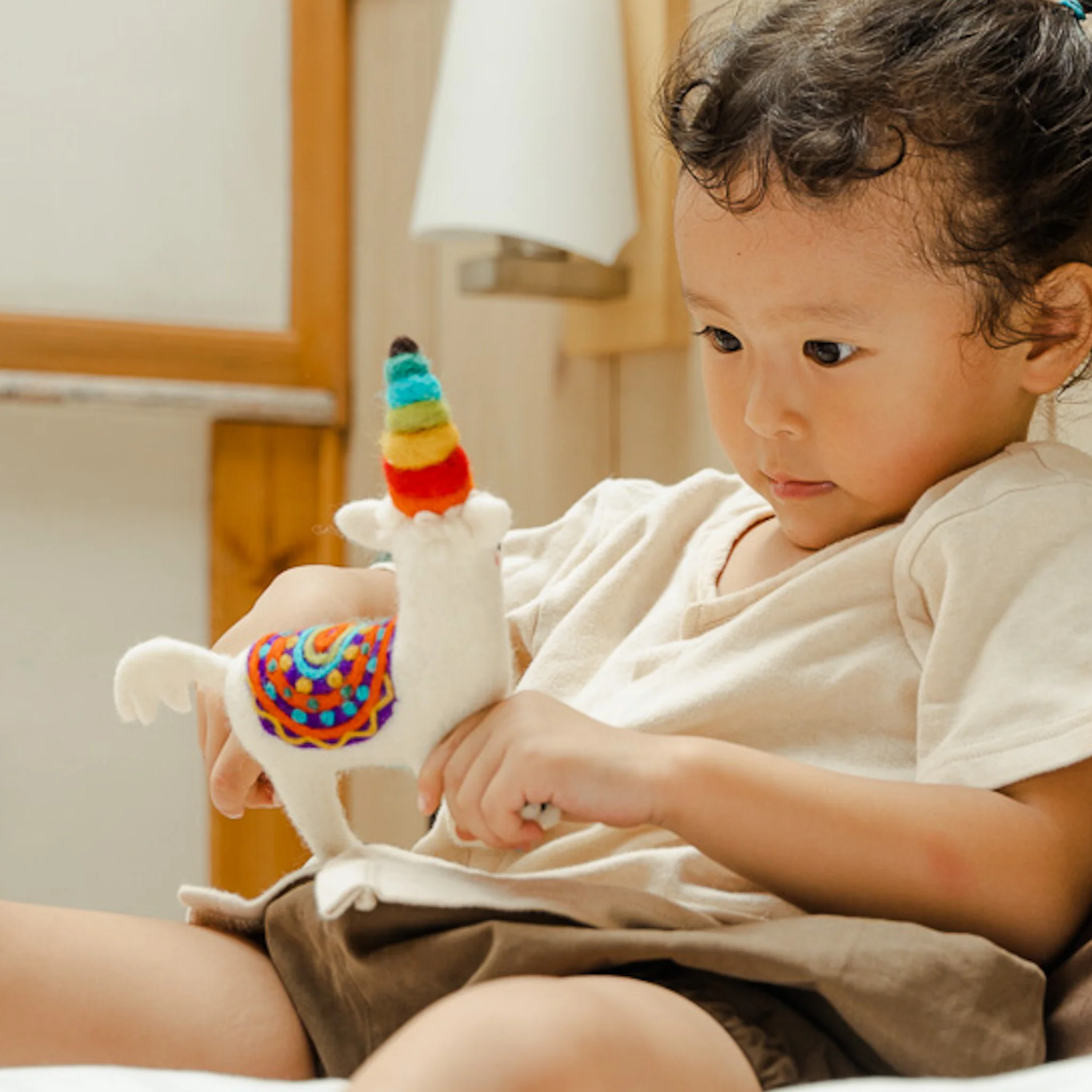 Unicorn Llama Ornament | Felt Ornaments, Felt Animal - Image 3