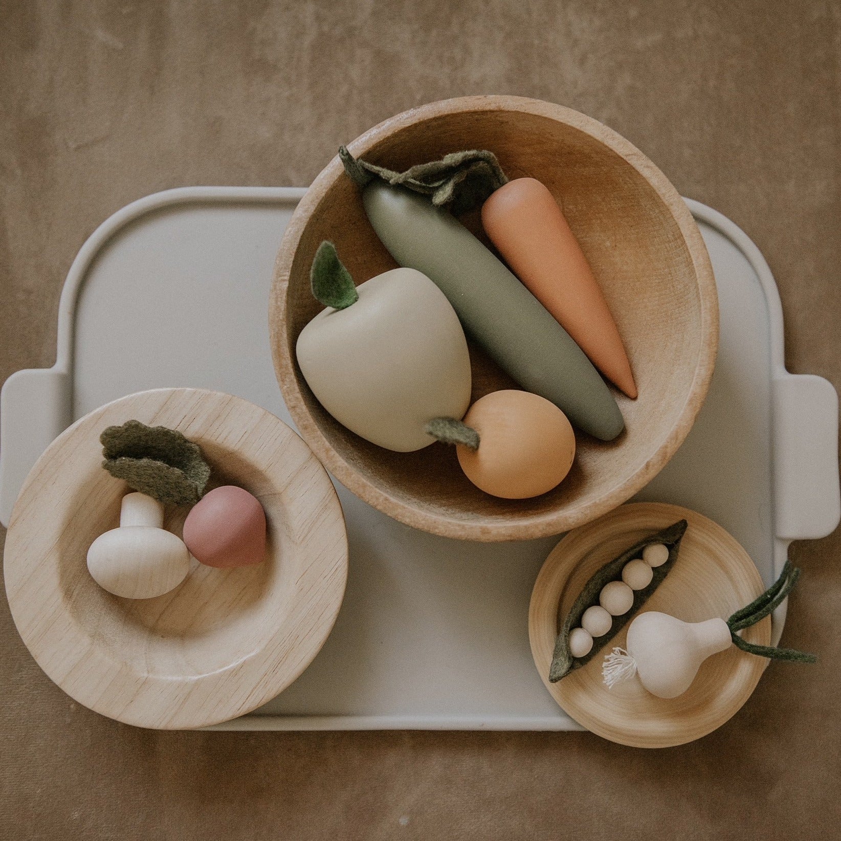 Wooden Veggie Salad Set - Image 3
