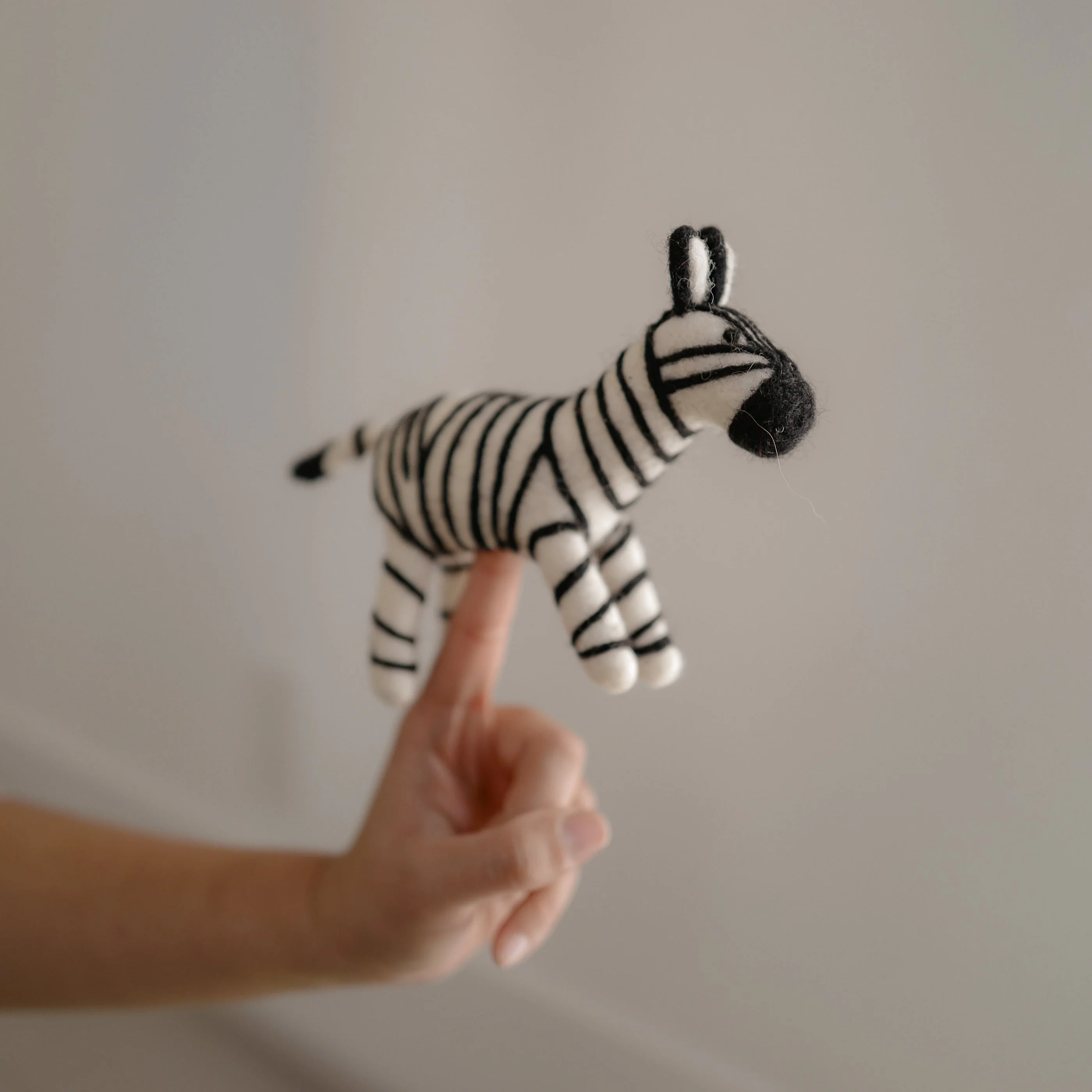 Zebra Animal Puppets, Felt Zebra | Felt Finger Puppet - Image 8